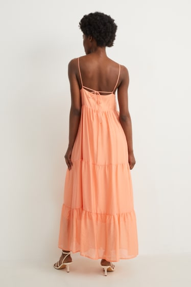 Women - A-line dress - orange