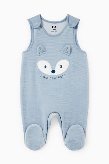 Bébés garçons - Ensemble avec grenouillère - 2 pièces - bleu