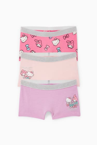 Kinder - Multipack 3er - Hello Kitty - Boxershorts - pink / rosa
