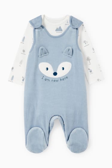 Bébés garçons - Ensemble avec grenouillère - 2 pièces - bleu