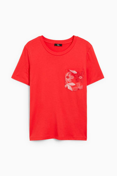 Damen - T-Shirt - rot