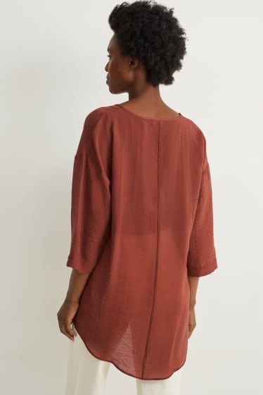 Damen - Bluse - braun