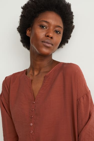 Damen - Bluse - braun