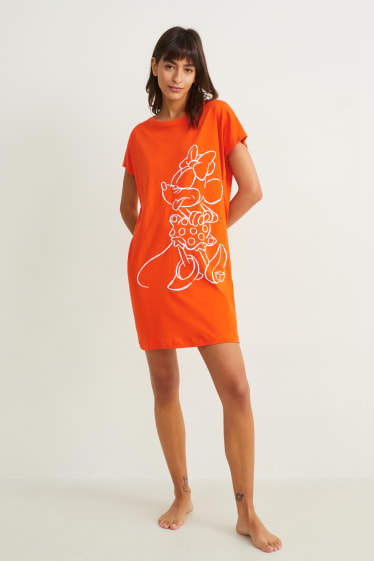 Donna - Camicia da notte - Minnie - arancione