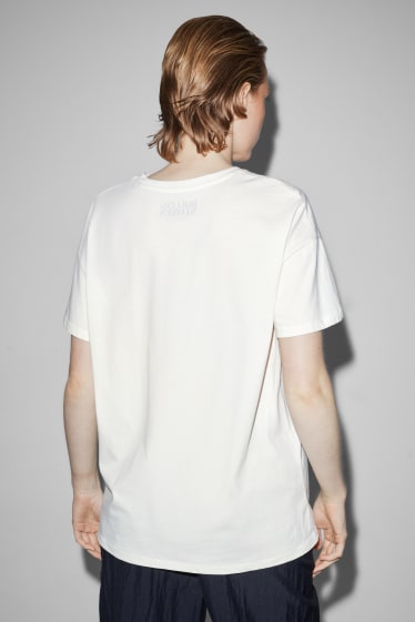 Donna - CLOCKHOUSE - t-shirt - Rolling Stones - bianco crema