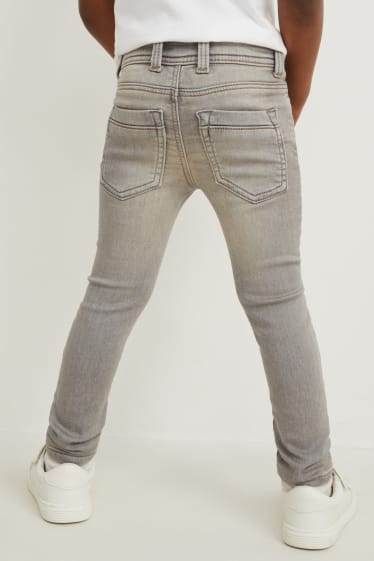 Dětské - Skinny jeans - jog denim - LYCRA® - džíny - světle šedé