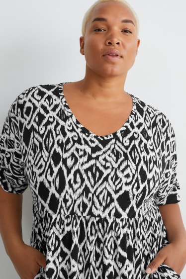 Donna - Vestito - fantasia - bianco / nero