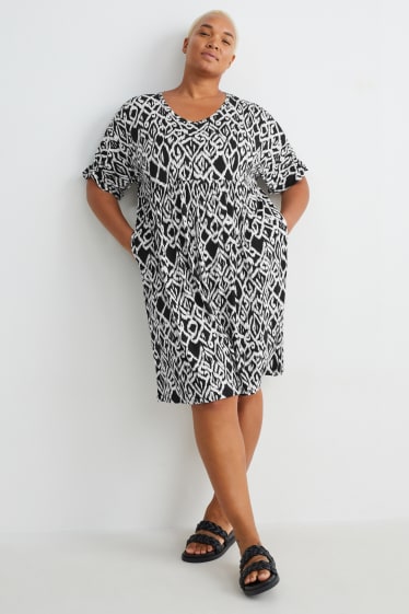 Donna - Vestito - fantasia - bianco / nero
