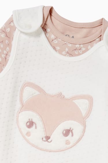 Baby Girls - Romper set - 2 piece - pale pink