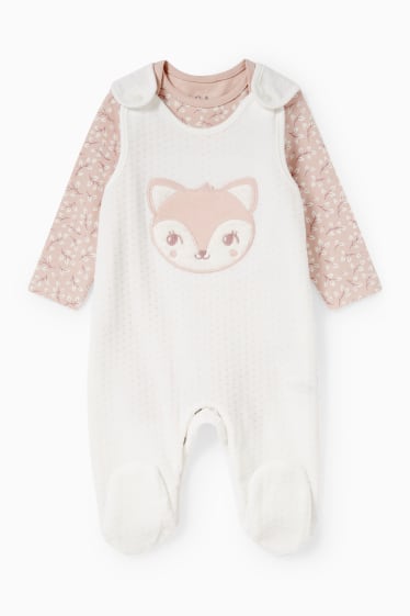 Baby Girls - Romper set - 2 piece - pale pink