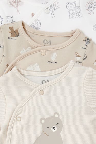 Unisex - Paquet de 3 - pijama per a nadó - beix