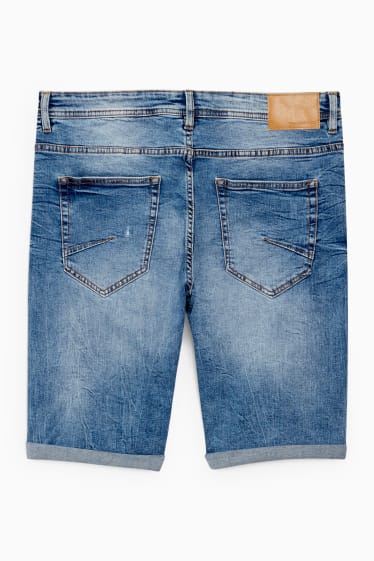 Men - Denim shorts - denim-light blue