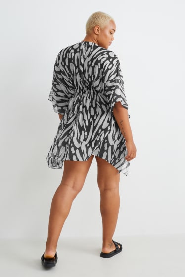 Femmes - Kimono - à motif - noir