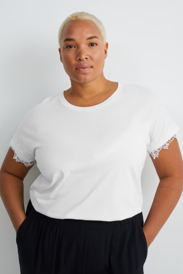 Damen - T-Shirt - weiß