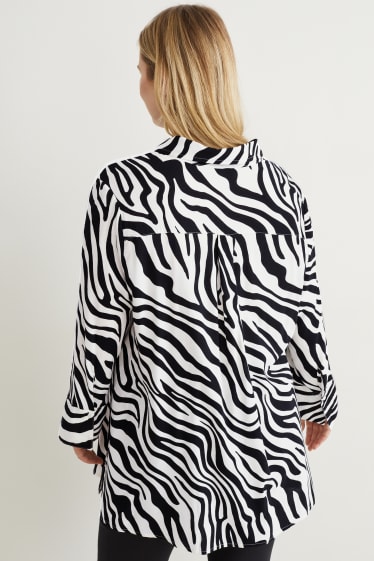 Donna - Blusa - fantasia - nero / bianco
