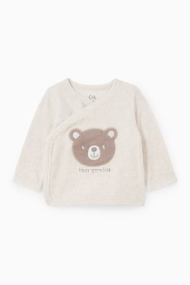 Babys - Erstlingsoutfit - 2 teilig - cremefarben