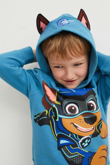 Children Boys - PAW Patrol - hoodie with cloth ears - blue