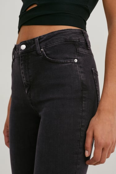 Dámské - Skinny jeans - high waist - černá