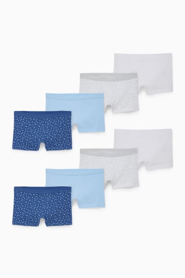 Kinderen - Set van 8 - boxershorts - lichtblauw