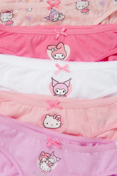 Enfants filles - Lot de 6 - Hello Kitty - culottes - rose