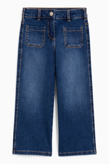 Kinderen - Wide leg jeans - jeansblauw