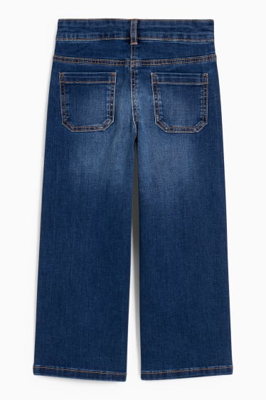 Copii - Wide leg jeans - denim-albastru