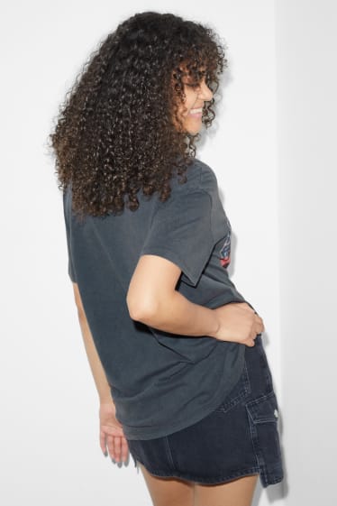 Femmes - CLOCKHOUSE - Oversized-T-Shirt - Nirvana - gris foncé