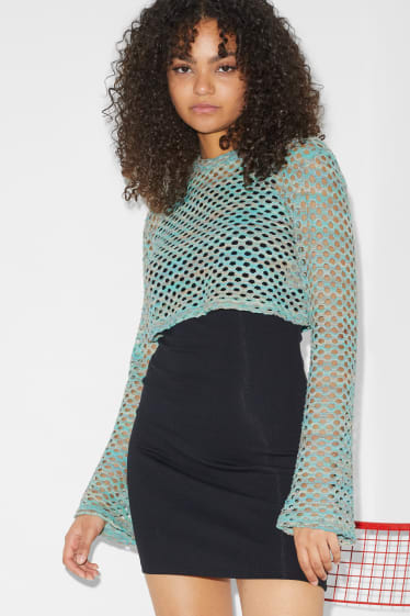 Femmes - CLOCKHOUSE - pullover court - turquoise