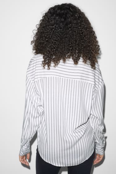Donna - CLOCKHOUSE - blusa - a righe - bianco