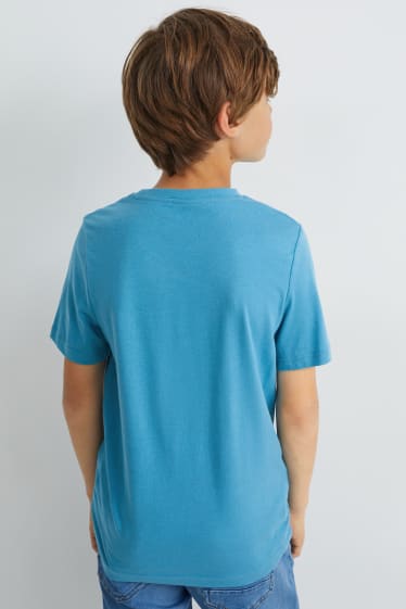 Kinderen: jongens - Set van 3 - T-shirt en 2 longsleeves - blauw