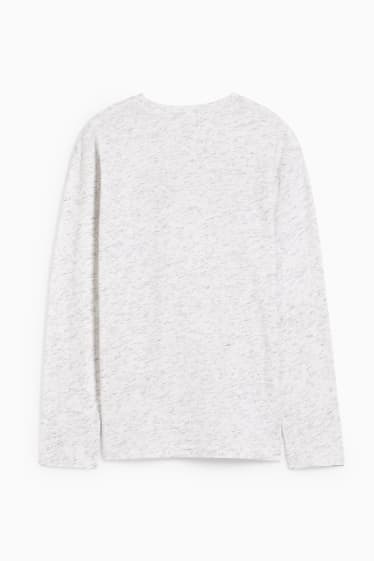 Copii - Băieți - Tricou cu mânecă lungă - gri melanj