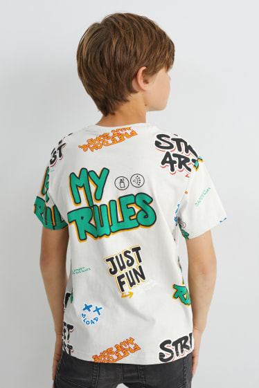 Copii - Băieți - Tricou cu mânecă scurtă - cu model - gri
