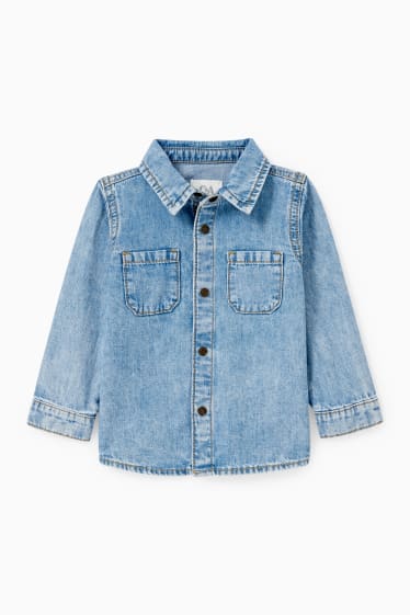 Bébés - Chemise en jean pour bébé - jean bleu clair