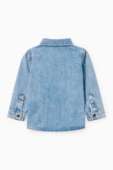 Bébés - Chemise en jean pour bébé - jean bleu clair