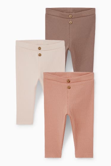 Nadó nena - Paquet de 3 - leggings per a nadó - rosa