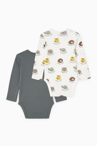 Baby Jungen - Multipack 2er - Baby-Body - grün
