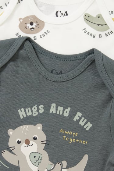 Baby Jungen - Multipack 2er - Baby-Body - grün
