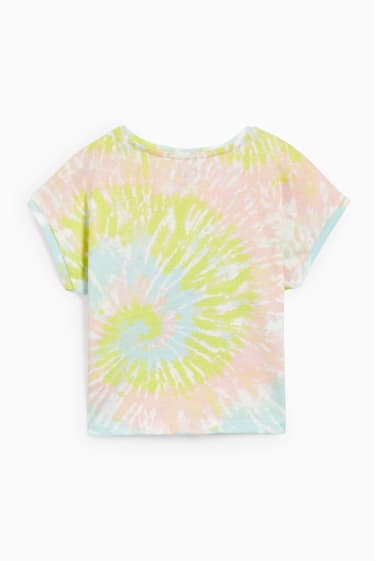 Kinder Mädchen - Kurzarmshirt - gemustert - hellgrün