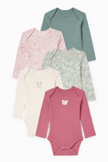 Baby Mädchen - Multipack 5er - Baby-Body - grün