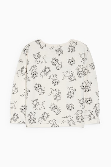 Kinderen: meisjes - Aristocats - longsleeve - crème wit
