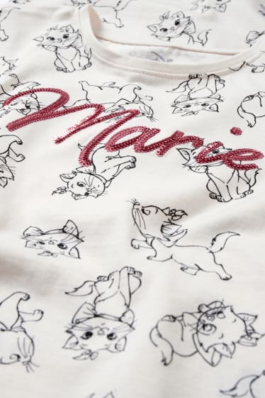 Kinderen: meisjes - Aristocats - longsleeve - crème wit