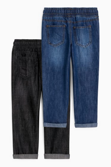 Kinder - Multipack 2er - Straight Jeans - dunkeljeansgrau