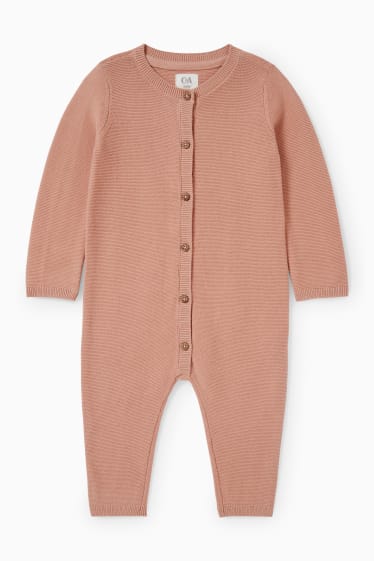 Babys - Babyjumpsuit - donker rose