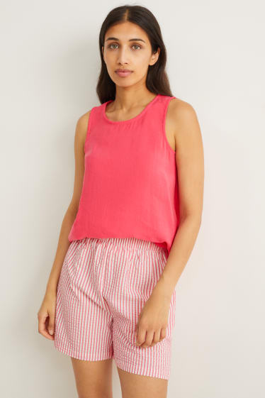 Women - Blouse top - pink