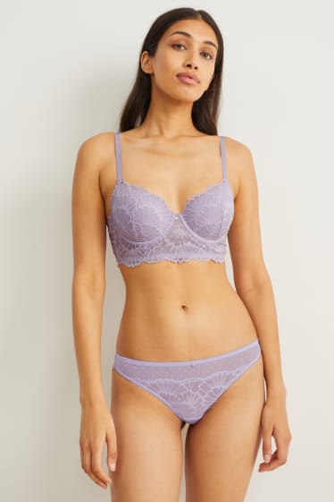 Damen - String - hellviolett