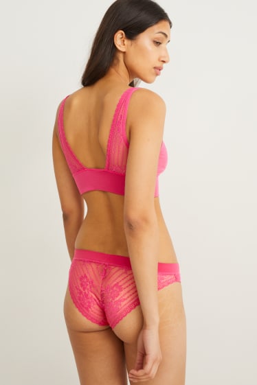 Damen - Slip - seamless - dunkelrosa