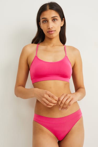 Femmes - Bralette - ampliforme - rose foncé