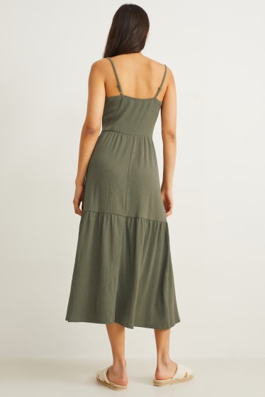 Donna - Vestito fit & flare - verde scuro