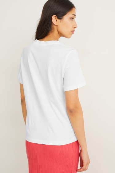 Donna - T-shirt - bianco crema