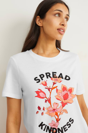 Women - T-shirt - cremewhite